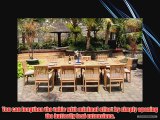 New 9 Pc Luxurious Grade-A Teak Dining Set - 94 Rectangle Table And 8 Stacking Arm Chairs [