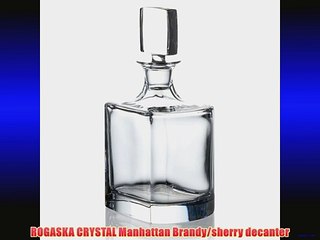 ROGASKA CRYSTAL Manhattan Brandy/sherry decanter