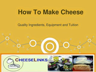 Learn about the Ingredients to make own cheese