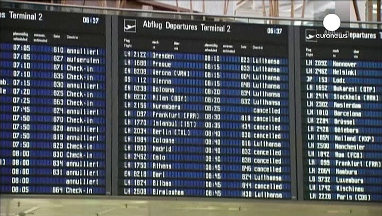 Second jour de grève des pilotes de Lufthansa