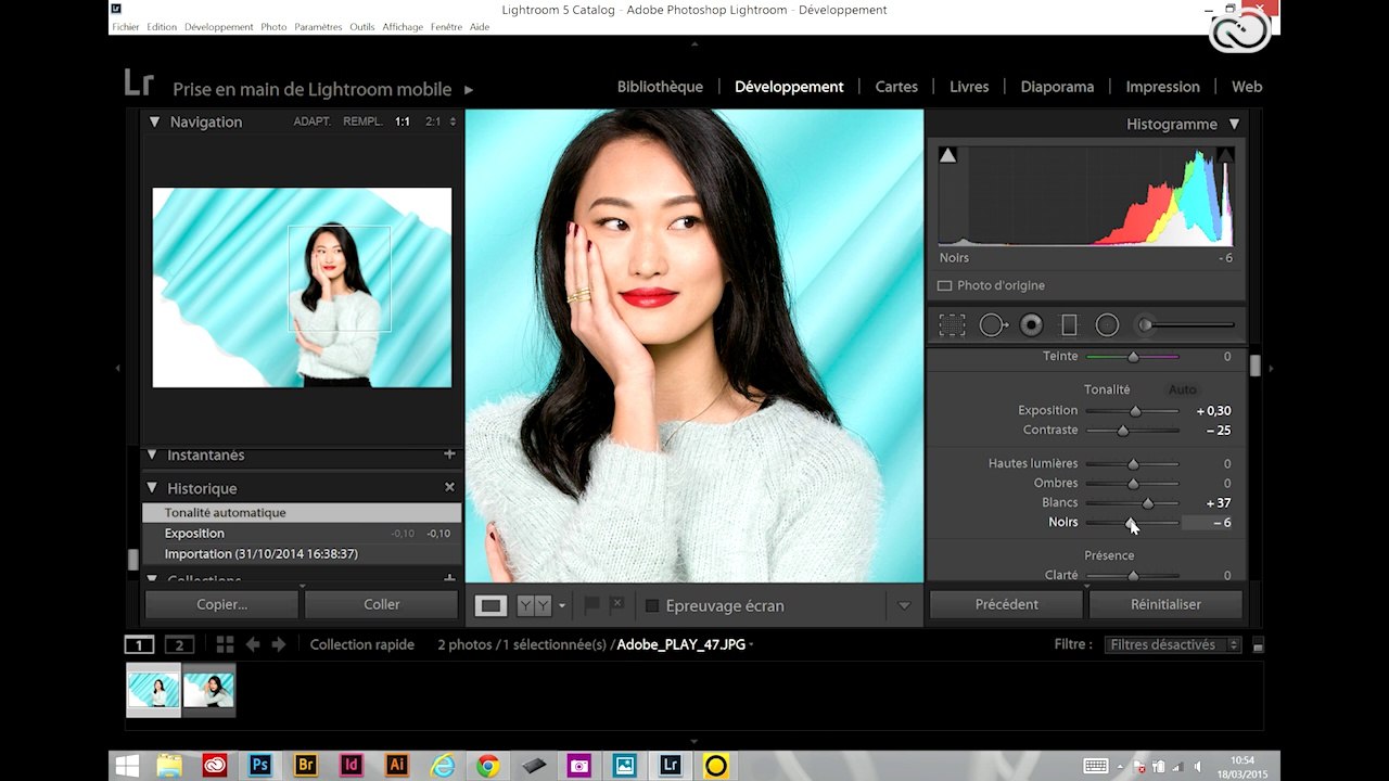 Tutoriel : Utiliser Adobe Lightroom et Photoshop sur Surface Pro 3