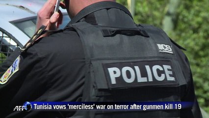 Tunisia vows 'merciless war against terrorism'