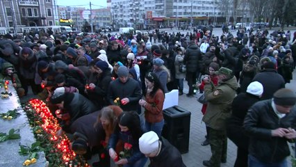 Donetsk rally pays tribute to children killed in conflict
