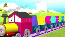 ABC Alphabet Train Song | Animated English ABCD Rhymes | 3D Animated Songs