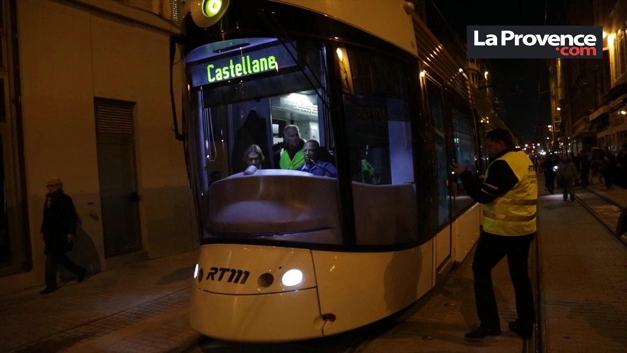 Marseille :  premiers essais pour le tram rue de Rome