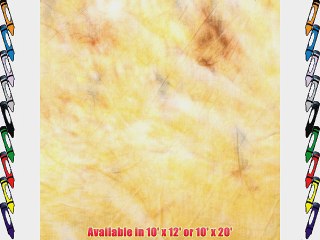 StudioPRO Hand Painted Tie Dye Yellow Muslin Backdrop 10' x 20' Photography Studio Background