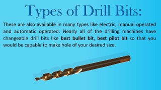 Drill Bits Best And Affordable