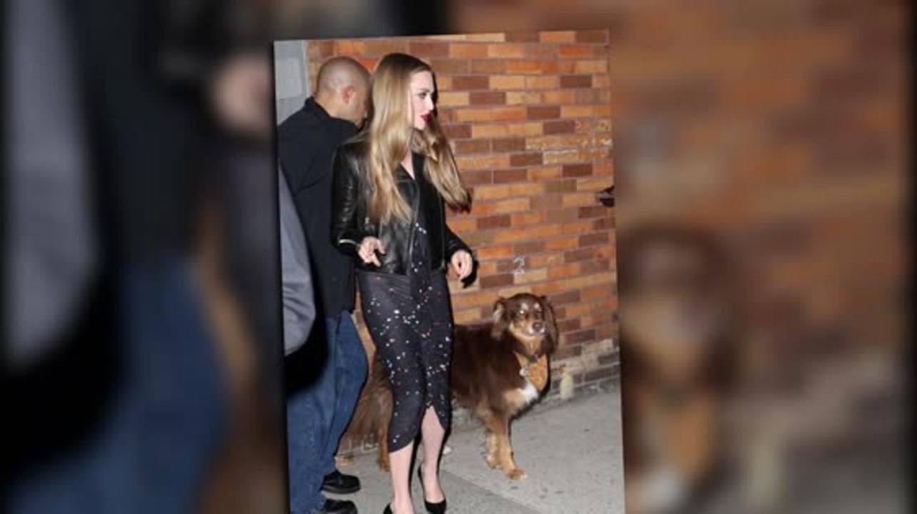Amanda Seyfried hat einen hübschen Begleiter bei der Daily Show