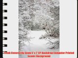 Trunk Covered By Snow 5' x 7' CP Backdrop Computer Printed Scenic Background