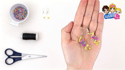 How to make whirly earrings - Kids Craft