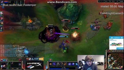 Sneaky tombe contre un spell invisible - League of legends