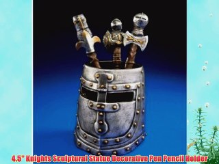 4.5 Knights Sculptural Statue Decorative Pen Pencil Holder