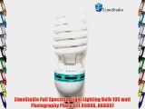LimoStudio Full Spectrum Light Lighting Bulb 105 watt Photography Photo CFL 6500K AGG697