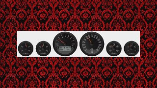 Medallion Premium Bagger Just Black Gauges for 20042013 FLH FLT models One Size