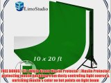 LimoStudio 10' x 8.5' Background Stand Backdrop Support System Kit   10' X 20' 100% Cotton
