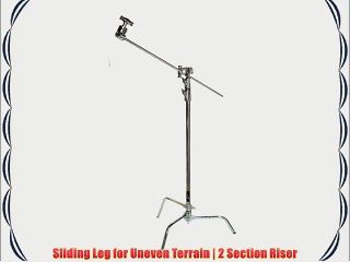 Impact 40 C-Stand with Sliding Leg Kit - 10.99' (Chrome)