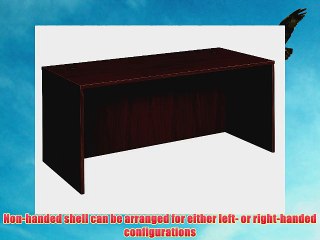 Basyx BL2102NN BL Laminate Series 66 by 30 by 29-Inch Rectangular Desk Shell Mahogany