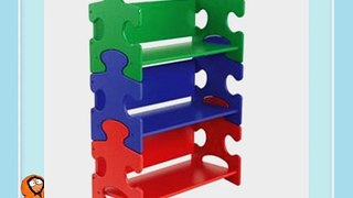 KidKraft Wood Kids Puzzle Bookcase Shelf - Primary | 14400