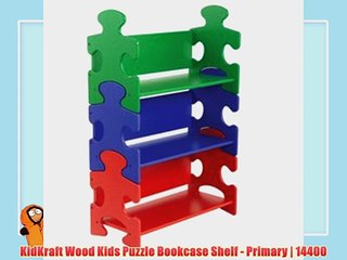 KidKraft Wood Kids Puzzle Bookcase Shelf - Primary | 14400