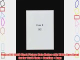 Pack of 10 16x20 Black Picture Mats Mattes with White Core Bevel Cut for 11x14 Photo   Backing