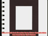 Pack of 5 16x20 Dark Chocolate Brown Picture Mats with White Core Bevel Cut for 11x14 Pictures