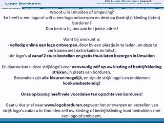 IJmuiden logo borduren op kleding