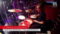 Cali & Arno Santamaria - C'est quand le bonheur - live - Le grand studio RTL - Mars 2015
