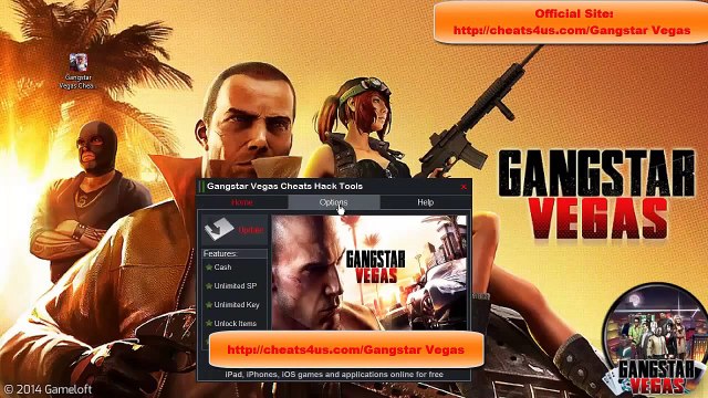 Gangstar Vegas Cheats Hack Tools For Unlimited CashSP Key Unlock ItemsWeapons