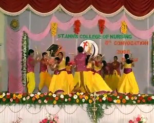 St. Ann's college of Nursing, Vijayawada - Convocation 2014 - rangeelo maro dholna song