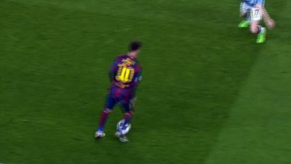 Messi Nutmegs Milner!Crazy Messi Show!