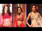 Evelyn Sharma Walk Ramp For Indian Bridal Fashion Week