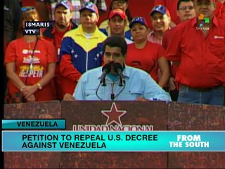 From the South - Venezuelans sign petition to Obama