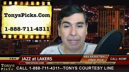 LA Lakers vs. Utah Jazz Free Pick Prediction NBA Pro Basketball Odds Preview 3-19-2015