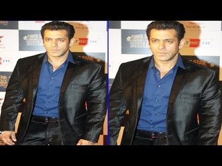 Salman Khan In Black Suit @ 4th Big Star Entertainment Awards 2013
