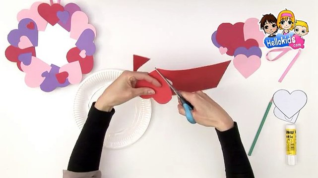 Video manualidades San Valentin CORONA DE CORAZONES