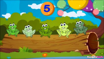 Five Little Speckled Frogs Nursery Rhyme with Lyrics