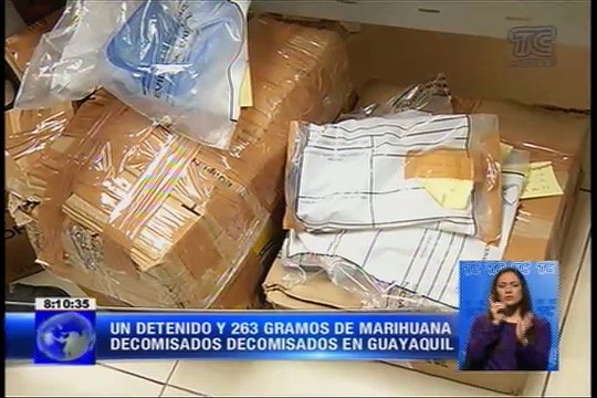 Un detenido y 263 gramos de marihuana decomisados en Guayaquil