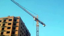 Man climbed on Tower Crane and fell down