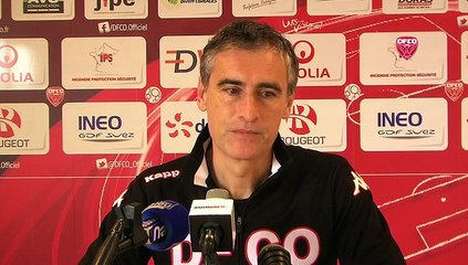 Conférence de presse d'Olivier Dall'Oglio avant DFCO-Valenciennes