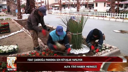 Fırat Çakıroğlu parkında  son  rötuşlar yapılıyor