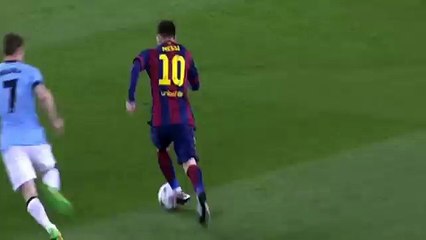 Lionel Messi Nuts vs Fernandinho - Barcelona v Manchester City 2015