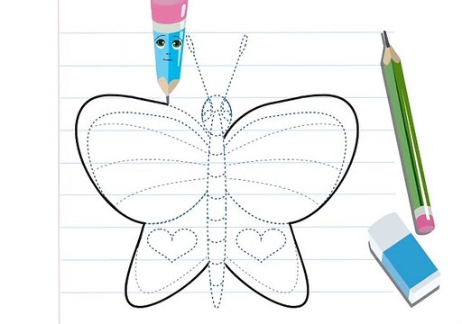 Wie man einen SCHMETTERLING malt Videoanleitung