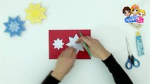 Fabricar estrellas para colgar - Videos de manualidades NAVIDAD