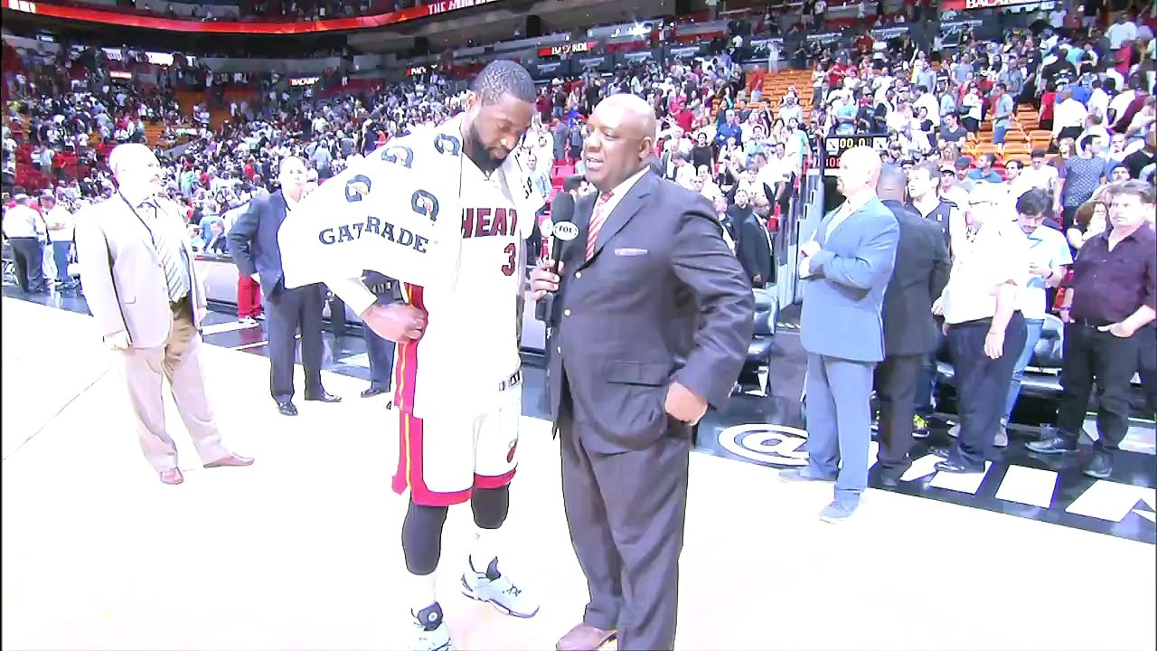 Postgame- Dwyane Wade - Blazers vs Heat - March 18, 2015 - NBA Season 2014-15