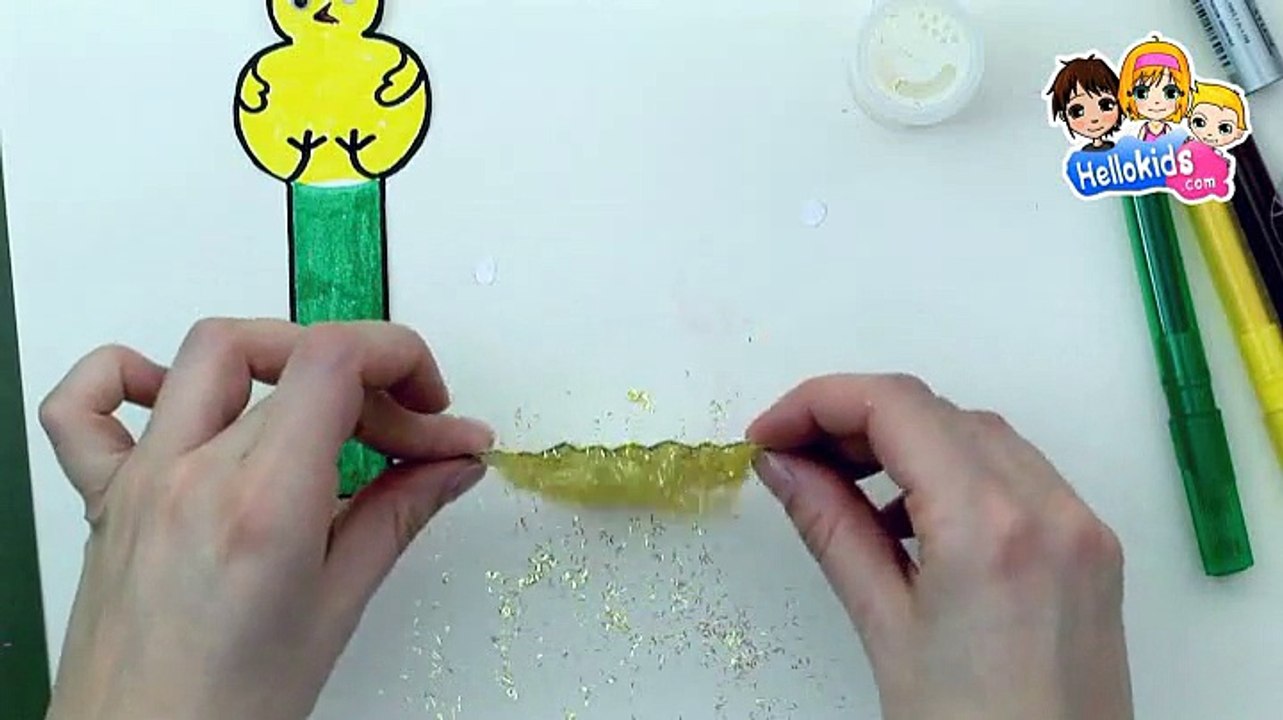 Wie man eine Ostergrußkarte bastelt