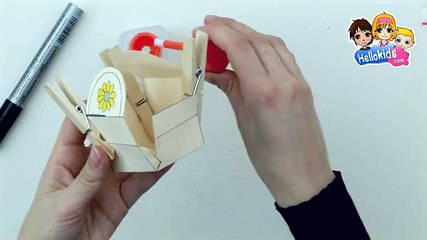 Wie man eine Osterpapierschachtel bastelt