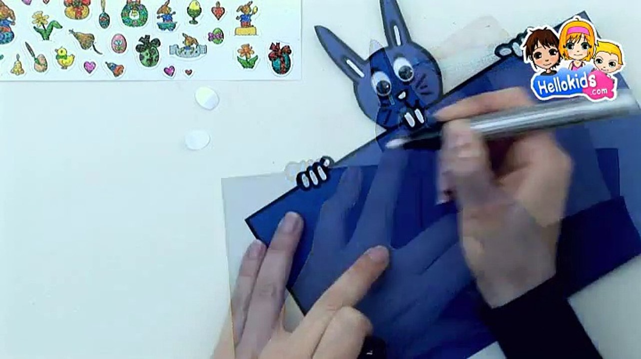 Wie man eine Osterhasenkarte bastelt