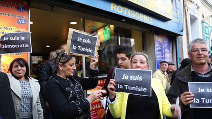 Rassemblement devant le consulat de Tunisie