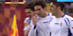 Marcos Alonso goal ~  AS Roma vs ACF Fiorentina 0-2   | 19-03-2015