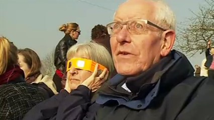 Sky-watchers climb up to Clifton Observatory to view eclipse